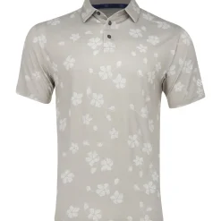 Ben Hogan AllOver Floral Shirt Polo Short Sleeve Golf Apparel