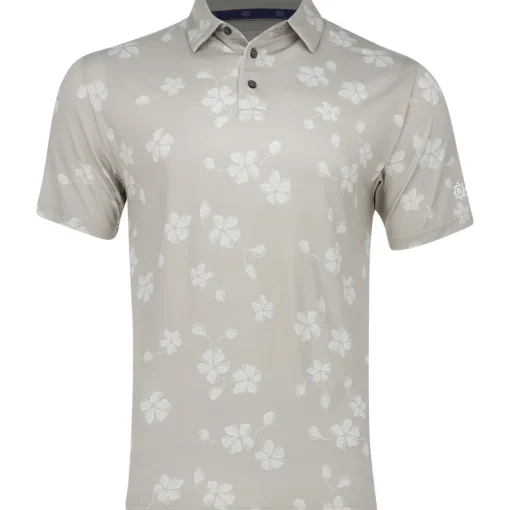 Ben Hogan AllOver Floral Shirt Polo Short Sleeve Golf Apparel