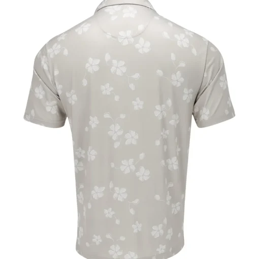 Ben Hogan AllOver Floral Shirt Polo Short Sleeve Golf Apparel