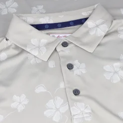 Ben Hogan AllOver Floral Shirt Polo Short Sleeve Golf Apparel