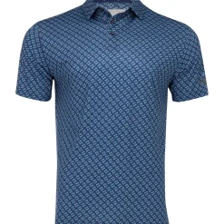 Ben Hogan AllOver Geo Shirt Polo Short Sleeve Golf Apparel