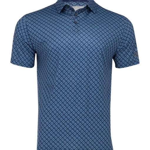 Ben Hogan AllOver Geo Shirt Polo Short Sleeve Golf Apparel