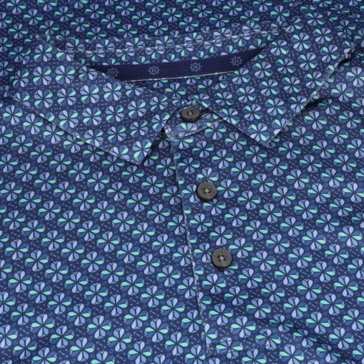 Ben Hogan AllOver Geo Shirt Polo Short Sleeve Golf Apparel