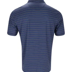 Ben Hogan BirdsEye Printed Stripe Shirt Polo Short Sleeve Golf Apparel