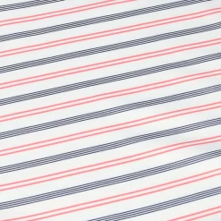 Ben Hogan BirdsEye Printed Stripe Shirt Polo Short Sleeve Golf Apparel