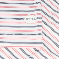 Ben Hogan BirdsEye Printed Stripe Shirt Polo Short Sleeve Golf Apparel