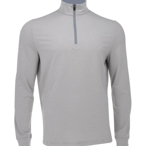 Ben Hogan Feeder Stripe 1/4 Zip Outerwear Pullover Golf Apparel