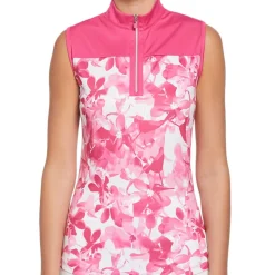 Ben Hogan Floral Print Shirt Polo Short Sleeve Golf Apparel
