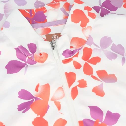 Ben Hogan Floral Printed Shirt Polo Short Sleeve Golf Apparel