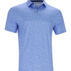 Ben Hogan Heather Golf Club Print Shirt Polo Short Sleeve Golf Apparel
