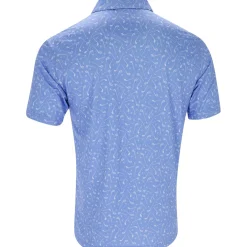 Ben Hogan Heather Golf Club Print Shirt Polo Short Sleeve Golf Apparel