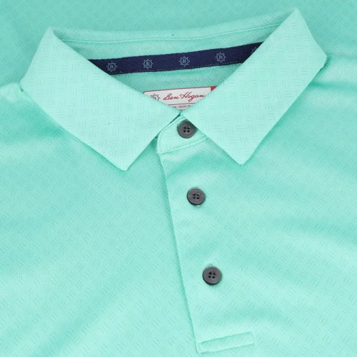 Ben Hogan Jacquard Shirt Polo Short Sleeve Golf Apparel