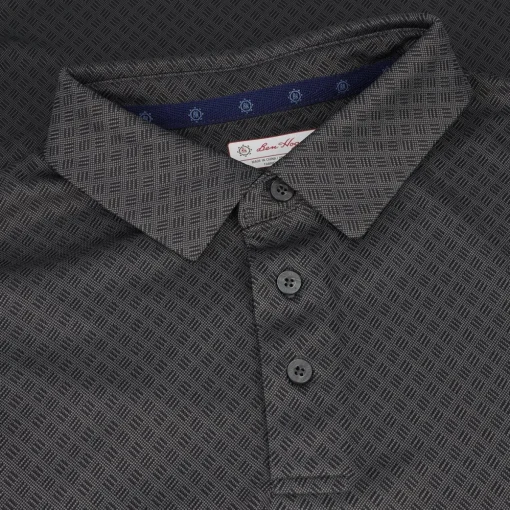 Ben Hogan Jacquard Shirt Polo Short Sleeve Golf Apparel