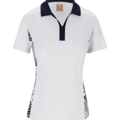 Ben Hogan Leaf Print Blocked Shirt Polo Short Sleeve Golf Apparel