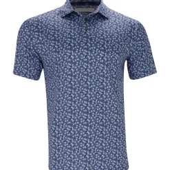 Ben Hogan Mini Floral Shirt Polo Short Sleeve Golf Apparel