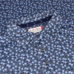 Ben Hogan Mini Floral Shirt Polo Short Sleeve Golf Apparel