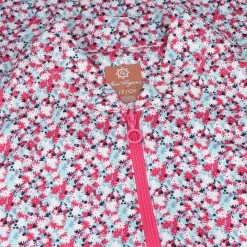 Ben Hogan Mini Floral Sun Protection Shirt Polo Long Sleeve Golf Apparel