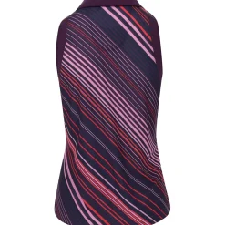 Ben Hogan SL Energy Stripe Printed W/ Mesh Piecing Shirt Polo Short Sleeve Golf Apparel
