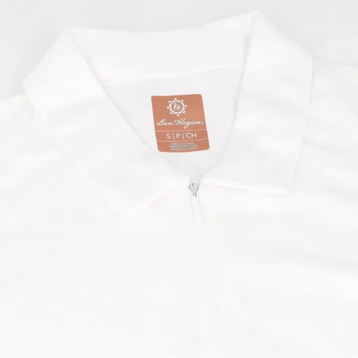 Ben Hogan SL Ventilation Solid Zip Shirt Polo Short Sleeve Golf Apparel