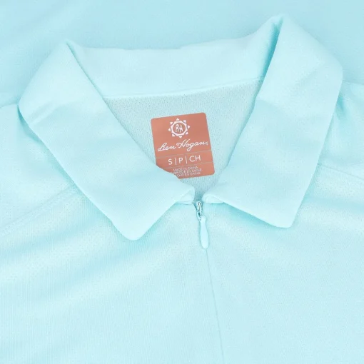 Ben Hogan SL Ventilation Solid Zip Shirt Polo Short Sleeve Golf Apparel