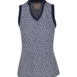 Ben Hogan Sleeveless Essential Floral Shirt Polo Short Sleeve Golf Apparel