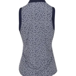 Ben Hogan Sleeveless Essential Floral Shirt Polo Short Sleeve Golf Apparel