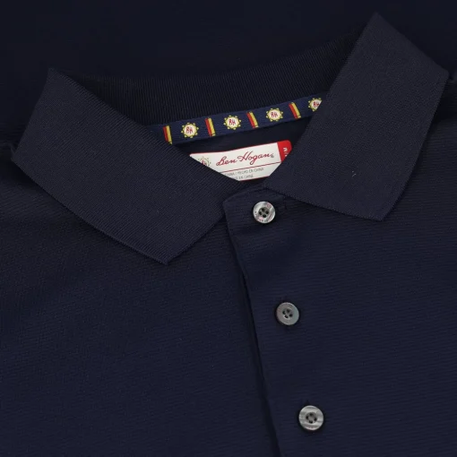 Ben Hogan Solid Ottoman Textured Shirt Polo Short Sleeve Golf Apparel