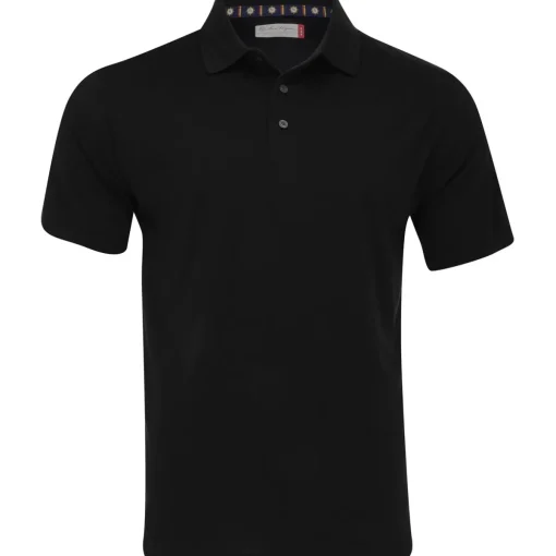 Ben Hogan Solid Ottoman Textured Shirt Polo Short Sleeve Golf Apparel