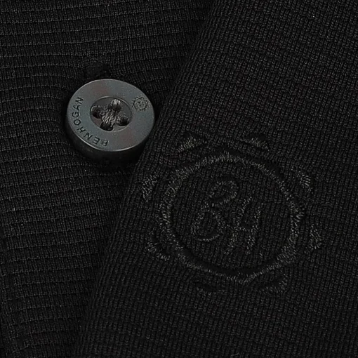 Ben Hogan Solid Ottoman Textured Shirt Polo Short Sleeve Golf Apparel