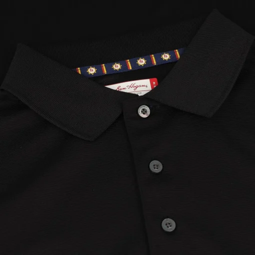 Ben Hogan Solid Ottoman Textured Shirt Polo Short Sleeve Golf Apparel