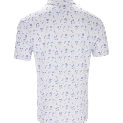 Ben Hogan Tropical Golf Print Shirt Polo Short Sleeve Golf Apparel