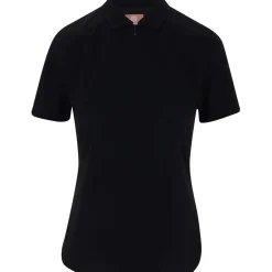 Ben Hogan Ventilation Solid Zip Shirt Polo Short Sleeve Golf Apparel