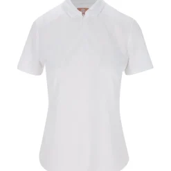 Ben Hogan Ventilation Solid Zip Shirt Polo Short Sleeve Golf Apparel