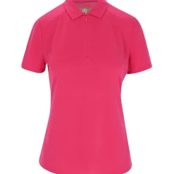 Ben Hogan Ventilation Solid Zip Shirt Polo Short Sleeve Golf Apparel