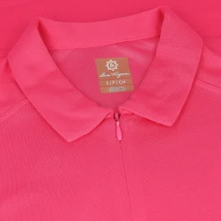 Ben Hogan Ventilation Solid Zip Shirt Polo Short Sleeve Golf Apparel