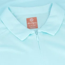 Ben Hogan Ventilation Solid Zip Shirt Polo Short Sleeve Golf Apparel