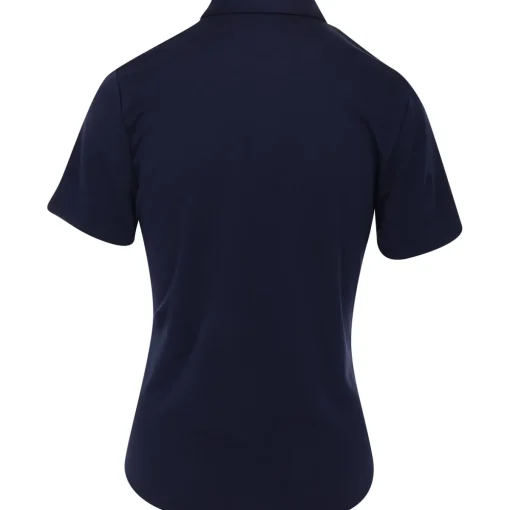 Ben Hogan Ventilation Solid Zip Shirt Polo Short Sleeve Golf Apparel