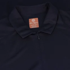 Ben Hogan Ventilation Solid Zip Shirt Polo Short Sleeve Golf Apparel
