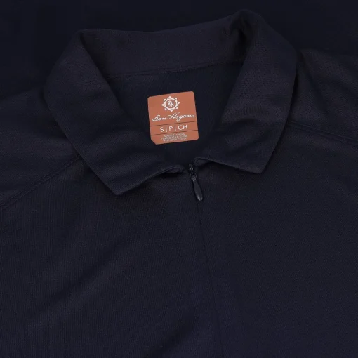 Ben Hogan Ventilation Solid Zip Shirt Polo Short Sleeve Golf Apparel