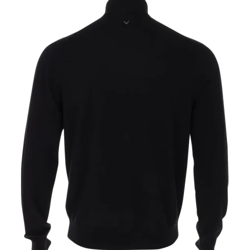 Callaway 1/4 Zip Mock Merino Wool Sweater Pullover Golf Apparel