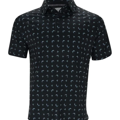 Callaway Abstract Swing Chevron Print Shirt Polo Short Sleeve Golf Apparel