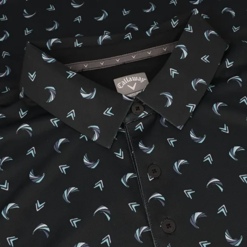 Callaway Abstract Swing Chevron Print Shirt Polo Short Sleeve Golf Apparel