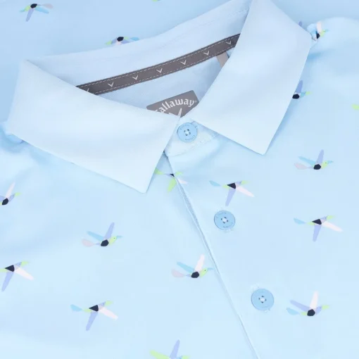 Callaway All Over Birdie Print Shirt Polo Short Sleeve Golf Apparel