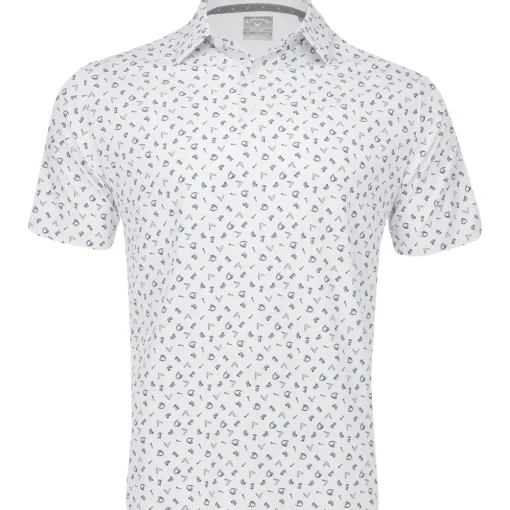 Callaway All Over Drive Shirt Polo Short Sleeve Golf Apparel