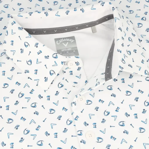 Callaway All Over Drive Shirt Polo Short Sleeve Golf Apparel