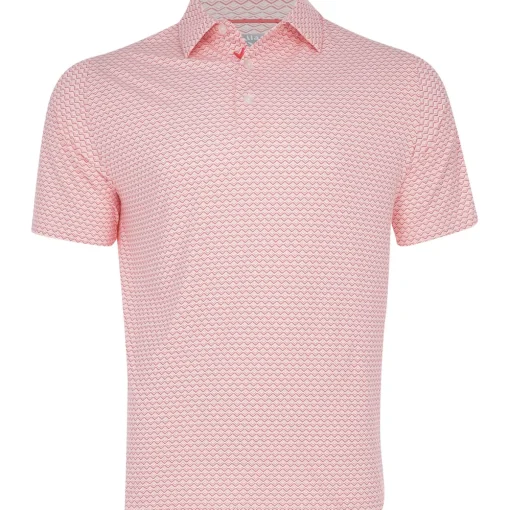 Callaway All Over Gradient CHEV Printed Shirt Polo Short Sleeve Golf Apparel