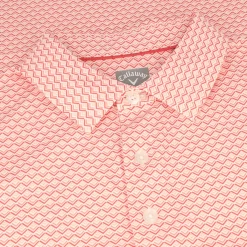 Callaway All Over Gradient CHEV Printed Shirt Polo Short Sleeve Golf Apparel