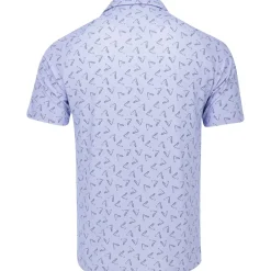 Callaway All Over Large Chevron Print Shirt Polo Short Sleeve Golf Apparel