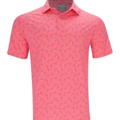 Callaway All Over Large Chevron Print Shirt Polo Short Sleeve Golf Apparel