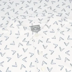 Callaway All Over Large Chevron Print Shirt Polo Short Sleeve Golf Apparel